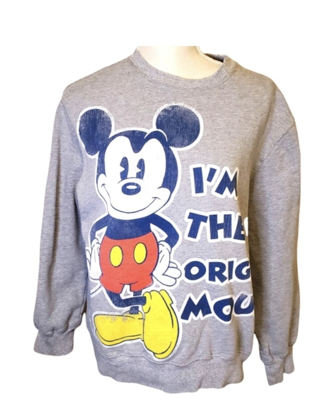 DISNEY STORE | Women's Mickey Mouse Graphic Pullover Sweater Size S